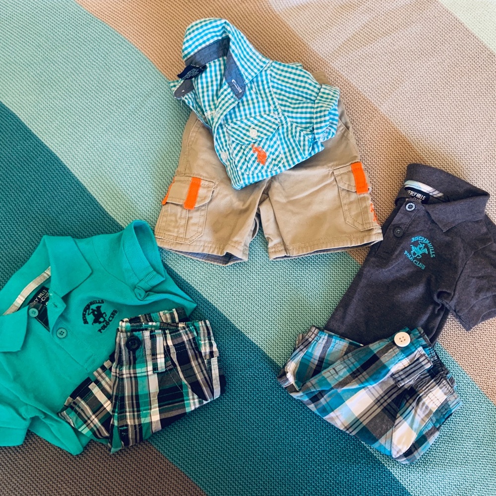 🚫SOLD🚫💰BUNDLE Matching sets of Polos & Shorts